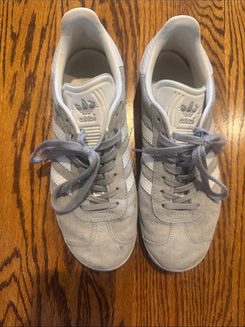 adidas Men’s Gazelle Sneakers - Light Gray & White